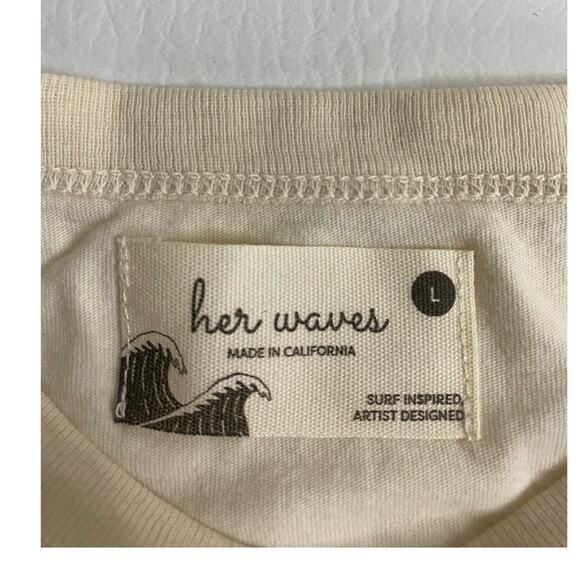 Surf T-Shirt Rolling Single Quiver Vintage Sand Size Large - Picture 4 of 4